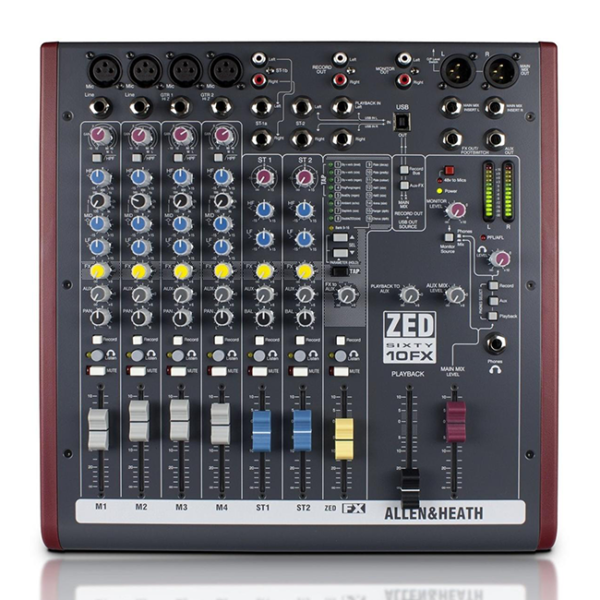 Allen & Heath Zed-10FX 4 Mic/Line Mixer - Image 2