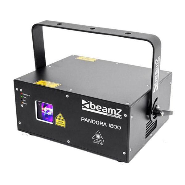 Beamz Pandora 1200 TTL Animation Laser RGB 25KPPS - Image 2