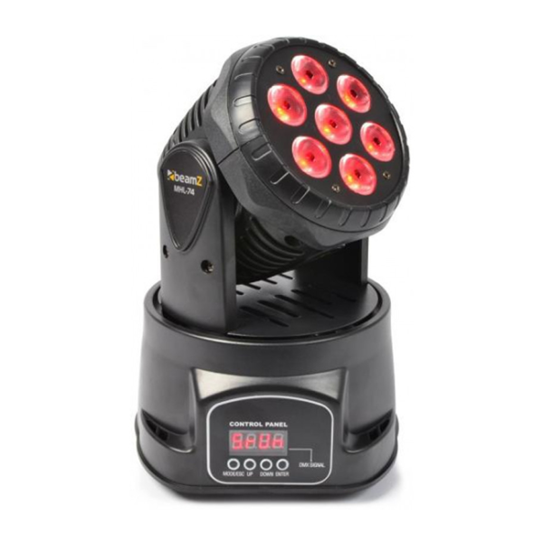 HML-74 LED Moving Head Wash 7x10w 12ch Quad RGBW LEDS